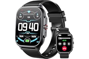 OUKITEL Montre Connectée Homme Femme avec Appel Bluetooth, 1.91" Smartwatch avec 100+ Modes Sportifs, Etanche IP68, Montre Homme Sport avec Podometre/Cardio/Moniteur de Sommeil/SPO₂ pour iOS/Android