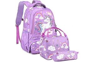 MEISOHUA Zaino Scuola Bambina Unicorno Zaino Zaino Scuola Elementare Bimbo Zaino Elementari Bimba Borsa Unicorno Zaino Bambino Elementari