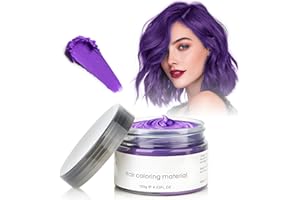 SOVONCARE Temporäre Haarfarbe, 4,23 Unzen Haarfarbe Wachs für Männer Frauen, Washable Natürliche Haarfarbes Pomade, Instant Haartönung Dye Haar Wachs für Party, Cosplay, Halloween (Violett)