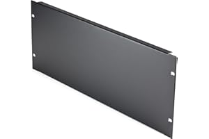 StarTech.com Pannello cieco 4U per armadi rack da 19", Pannello di riempimento 4RU per montaggio a rack per server/rack di rete, Pannello di copertura/Spaziatore/piastra (RKPNL4U)e/piastra