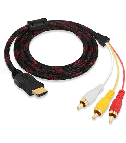 Yiany Cavo HDMI a 3RCA 1080P HDMI maschio a RCA Audio Video AV