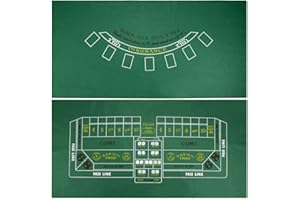 Brybelly Blackjack und Craps Tisch Filz, 182,9 x 91,4 cm