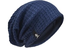 VECRY Herren Slouchy Mütze Strickmützen Rasta Skull Cap Sommer Winter Sackmütze