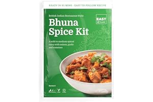 East at Home Bhuna Spice Kit | Make Restaurant Quality Bhuna Curry in 30 Minutes | Serves 4 | Vegan | Gluten-Free | Pack of 1