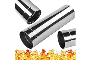 BG INVEST Tuyau de Cheminée en Acier Inoxydable - Longueur 500mm 0.5 mètre – Revêtement de Conduit de Cheminée – pour l'évacuation de Fumée ou d'échappement - Diamètre 180 mm – Ø 180 mm x 0,5 m