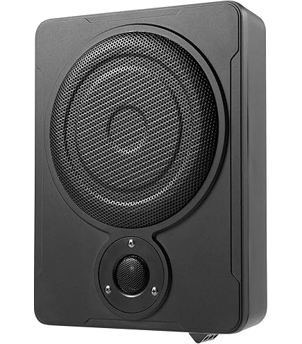 Caliber Subwoofer Auto met Versterker - 600 Watt Piekvermogen 12 Inch Actieve Woofer - 25 tot 3500 Hz Crossover RCA (BC112SA) - Online Radio