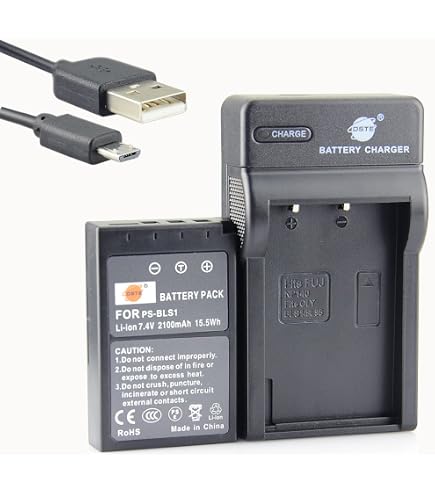 Batteria AccuCell adatta per Olympus BLS-1, E-400, E-410 min. 900mAh