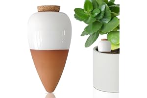 NIUKOMY Conos de Arcilla para Riego, Arcilla Terracota Riego Automático, Dispensador de Agua para Plantas en Maceta,450 ML