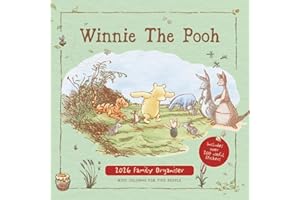 2026 FAMILY ORGANISER DISNEY WINNIE THE POOH 5 COLUMN MONTH TO VIEW SQUARE WALL CALENDAR OFFICIAL PRODUCT