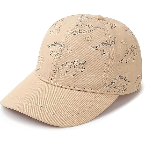 XGOPTS Cappello Baseball Bambino Dinosauro | Berretto Sole UPF50+ Con Rete Traspirante | Regolabile 46-50cm Da 10 Mesi A 3 Anni