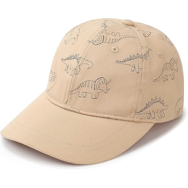 XGOPTS Cappello Baseball Bambino Dinosauro | Berretto Sole UPF50+ Con Rete Traspirante | Regolabile 46-50cm Da 10 Mesi A 3 Anni