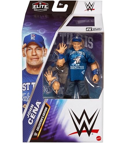 WWE Elite Collection Action Figure John Cena 15 Cm - Snodata Con Accessori E Mani Intercambiabili, Regalo Per Bambini 8+ Anni