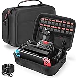 Bestico Custodia per Nintendo Switch/Switch OLED, Case di Trasporto da Viaggio Rigido Deluxe per Console Switch, Dock Switch,