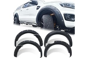 ‎JHCHAN JHCHAN Radlaufverlängerungen im Pocket-Stil für Ford Ranger T7 T8 2015–2022 Wildtrak Raptor Platinum XL XLT Limited Tremor MK2 MK3 Kotflügelverbreiterungen 7 Zoll (Ohne PDC)