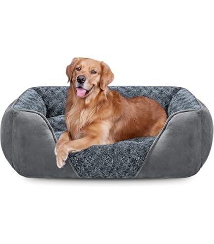 Pisi Bili Hondenbed, kattenbed, wasbaar, wollig, orthopedische hondenbedden, grote en kleine honden, kattenslaapplaats voor katten, donut, donkergrijs, 80 cm Pisi Bili Hondenbed, kattenbed, wasbaar, wollig, orthopedische hondenbedden, grote en kleine honden, kattenslaapplaats voor katten, donut, donkergrijs, 80 cm
