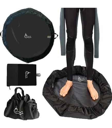 Owekfifv Tapis à Langer Surf & Sac Étanche 2-en-1 – 70 Cm Diamètre, Idéal Surf, Plongée, Kayak, Natation