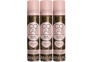 COLAB Dark Dry Shampoo, Pack of 3, 200ml, Dry Shampoo for Brunette or Dark Hair