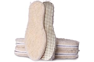 SULPO Marol - Solette termiche invernali in vera lana d'agnello, 3 paia, misura 36-46 40