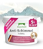 AlpenKalk Kalkfarbe Weiß Innen – Schimmelresistent, Atmungsaktiv, 14 Kg Für Ca. 70 M²