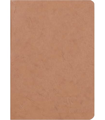 Clairefontaine Notizbuch Moulin Rouge | DIN A6 Blanko Mit Flexiblem Einband | 64 Blatt Hochwertiges Velinpapier