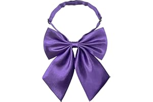 AUSUAYA DE-W-B1 - Nœud papillon pour femme - Lolita et cosplay - Cravate de bureau pour uniforme scolaire ou de bureau