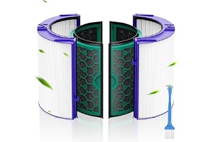 1 UppsättningTP04 Ersättningsfilter, Kompatibelt med Dyson Pure Cool TP04, DP04, HP04, TP05, DP05, Glasaktivt Kolfilter, Arti