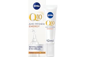 NIVEA Q10 Anti-Wrinkle Energy Revitalising Eye Cream (15 ml), Fast-Absorbing for Brighter Complexion, Vitamin C Eye Cream to Reduce Appearance of Dark Circles