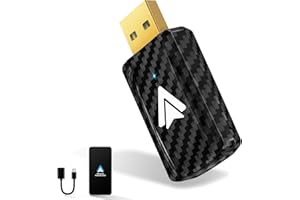 MSXTTLY Adattatore Android Auto Wireless 2024, Converti Android Auto cablato in Wireless per autos con Wired AA & Android 11-14 Mini & Stabile, USB C/A, Plug & Play, U2A-L9