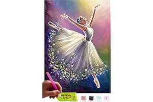 MISHBAY Diamond Painting Mosaico DIY 5D Kit Completo | Balletto | Ricamo | Quadro | Pittura per numeri Diamante | Home Wand Decor | Decorazione Pittorica, Murale | Arts Craft