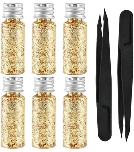 Foglie Oro Commestibili Per Decorazione Torte - Con Pinzetta Per Pasticceria Artigianale