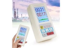 RIOKKO Geigerzähler Radioaktivität Dosimeter, Professioneller Nuklearstrahlungsdetektor Physik Beta-gamma-röntgenteste Persönliches Dosimeter Marmorprüfgerät mit LCD Anzeig