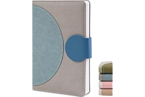 Sallyfashion Dziennik w linie, twarda oprawa, mały niebieski notatnik, dziennik, notatnik do szkoły, kształcenia, treningu osobistego, 15 x 21 cm