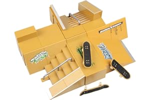 TIME4DEALS Wayin Fingertoy Skateboards 8pcs Skate Park Kit Piezas de rampa Para Tecnología de Cubierta diapasón Mini patín Del Dedo Fingerboards Parques Ultimate