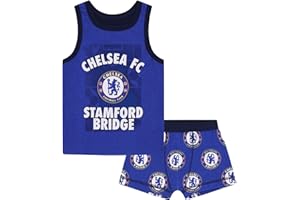 Chelsea FC - Jungen Unterwäsche-Set - Boxershorts & Unterhemd - Offizielles Merchandise - Geschenk für Fußballfans