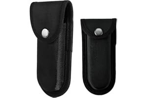 RXKFIGX 2 Piece Nylon Bag Pouch Case Pocket Holder Waist Pack Carry Plier Flashlight Tools Sheath Belt Loop Outdoor Camp Accessories Oxford Cloth Sheath Sheath Tool Holsters