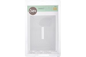 Sizzix Framelits Fustelle Set di 10 Pezzi, Acciaio Inossidabile, Multicolore
