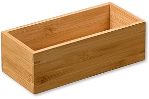 Kesper Pudełko do przechowywania z bambusa, kolor: brązowy, wymiary: 24 x 11 x 8 cm, 57404