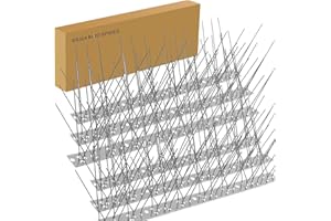 Kaiyaner Pic Anti Pigeon, 3.5 Mètres Pique Anti Pigeons pour Balcon Inoxydable Pic Anti Oiseaux Que Jardin Toit Fenêtres ou Gouttiere, Respectueux des Animaux Repulsif Pigeon avec 40 Serre-Câbles