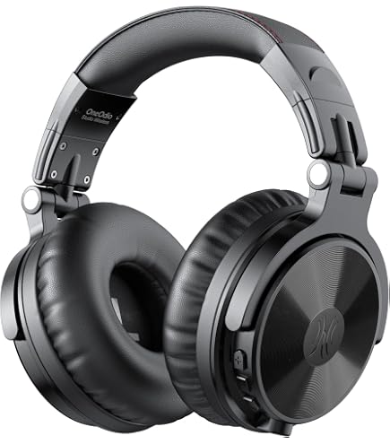 Oneodio Studio Pro 50 – Cuffie Cablate Over Ear Per DJ, Con Microfono, HiFi, Cavo 2.6m, Nero - 4