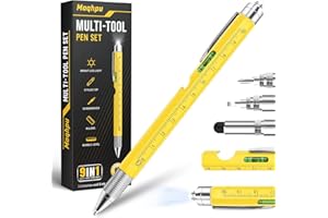 Maqhpu Regalo Uomo, Idee Regalo Uomo Natale, Penna Regalo Multifunzione 9 in 1, Regali Natale Originali, Gadget Regalo uomo Originale Utile, Regali di Natale per Lui/Papà