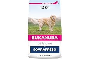 Eukanuba Daily Care Alimento Secco per Cani Adulti in Sovrappeso e Sterilizzati, 12 kg