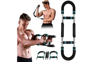LTFIOON Twister Armtrainer, Verstellbarer Brust und Armtrainer mit 30KG/40KG Widerstand, Tragbarer Federwiderstand für Heimtrainingsgeräte, U- Shaker Twister Armtrainer für Heimtraining, Büro & Reise