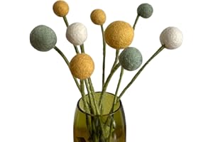 ‎ÉN GRY & SIF Én Gry & Sif 9 Filzblumen - Kleiner Blumengruß - Blumenstrauß - Muttertag - handgemacht (gelb)