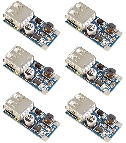 10 Pezzi Modulo Convertitore Boost USB Tipo-C 5V 2A Con Display LED - Carica/scarica Batteria Li-ion - 6