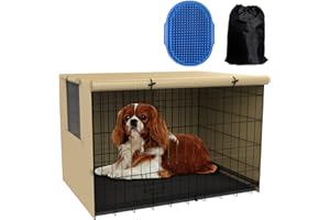 TONINT Dog kennel cover,Crate covers for dog cages,Crate cover 24 30 36 42 48-inch,Dog cage cover,Waterproof dog crate cover,Dog kennel cover,Dog Enclosure Covers,Dog crate covers large and small (24-Inch)