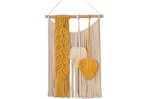 cypreason Tapisserie murale bohème en macramé - Tapisserie murale bohème moderne pour maison, appartement, dortoir