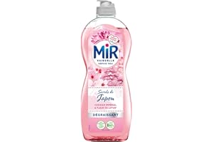 Mir Vaisselle - Secrets de Japon - Fleur de Lotus & Cerisier Impérial - Expérience Complète et Unique - Pouvoir Dégraissant - Sans Conservateurs - Sans Allergènes Parfum - Respect de la Peau - 675ml