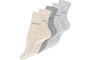 VCA 10 Paar Damen Socken, Comfort ohne einengendes Gummibund