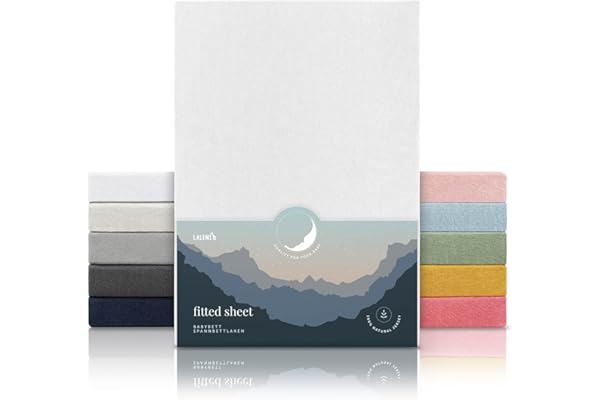 Laleni Sábana Bajera 60/70 x 120/140 cm Cuna Juego de 2 - sábana Bajera 70x140 Cuna certificada Oeko-Tex - Ropa de Cama Infantil 70x140 100% algodón - sábana Bajera 60x120 cm bebé en Blanco