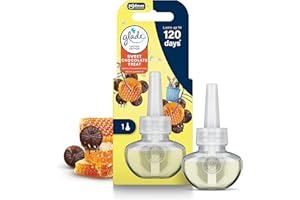 Glade Plug in Air Freshener Refill, Electric Scented Oil Room Air Freshener, Infused with Essential Oils, Sweet Chocolate Treat, 6 x 20ml Refill, Packaging May Vary